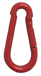 Red Epoxy Coated Steel Carbine Hooks 