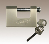 Tri-Circle Brass Block Lock