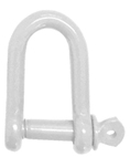 White Epoxy Coated Steel Dee Shackles