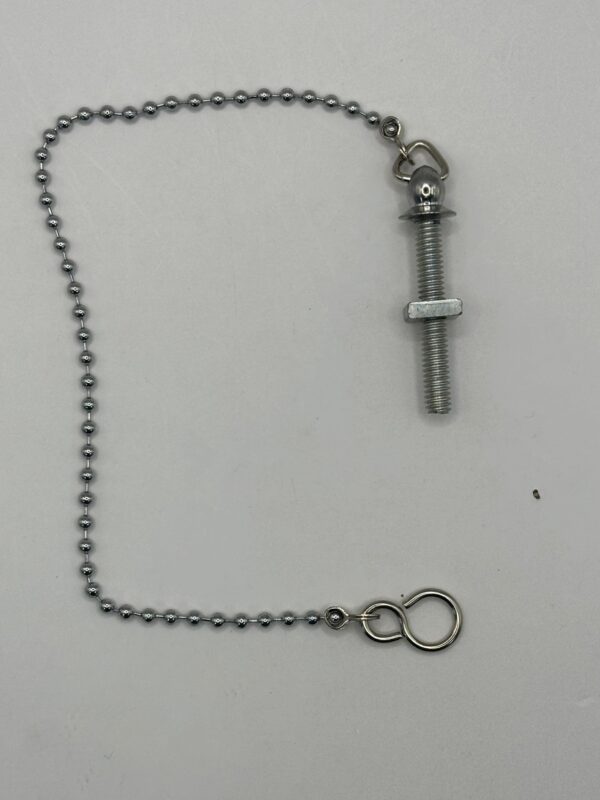 Chrome Plated Ball Chain Basin Assembly - English Chain