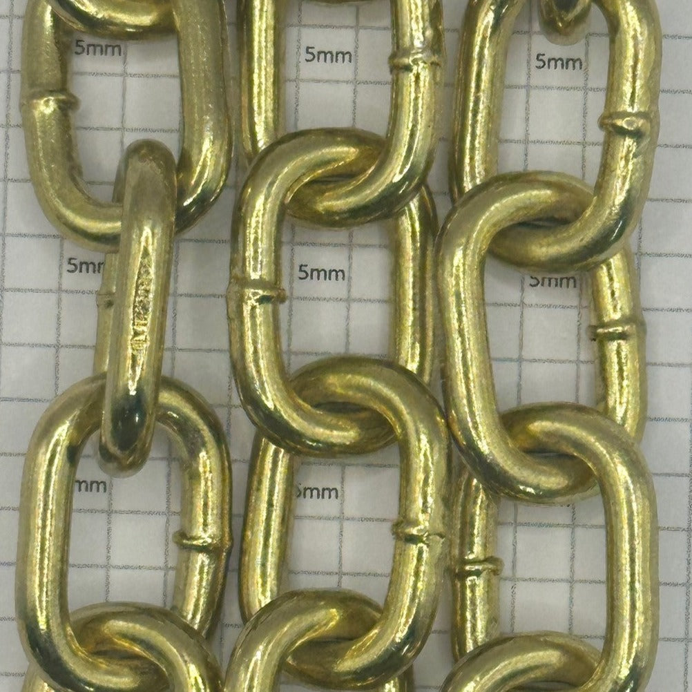 Brass Plated Steel Welded Chain - Image 4