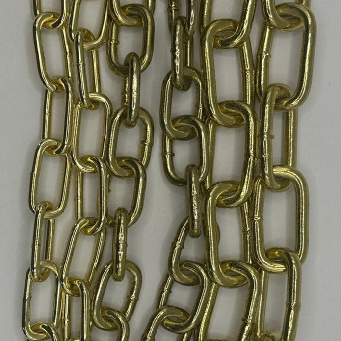 Brass Plated Steel Welded Chain - Image 2