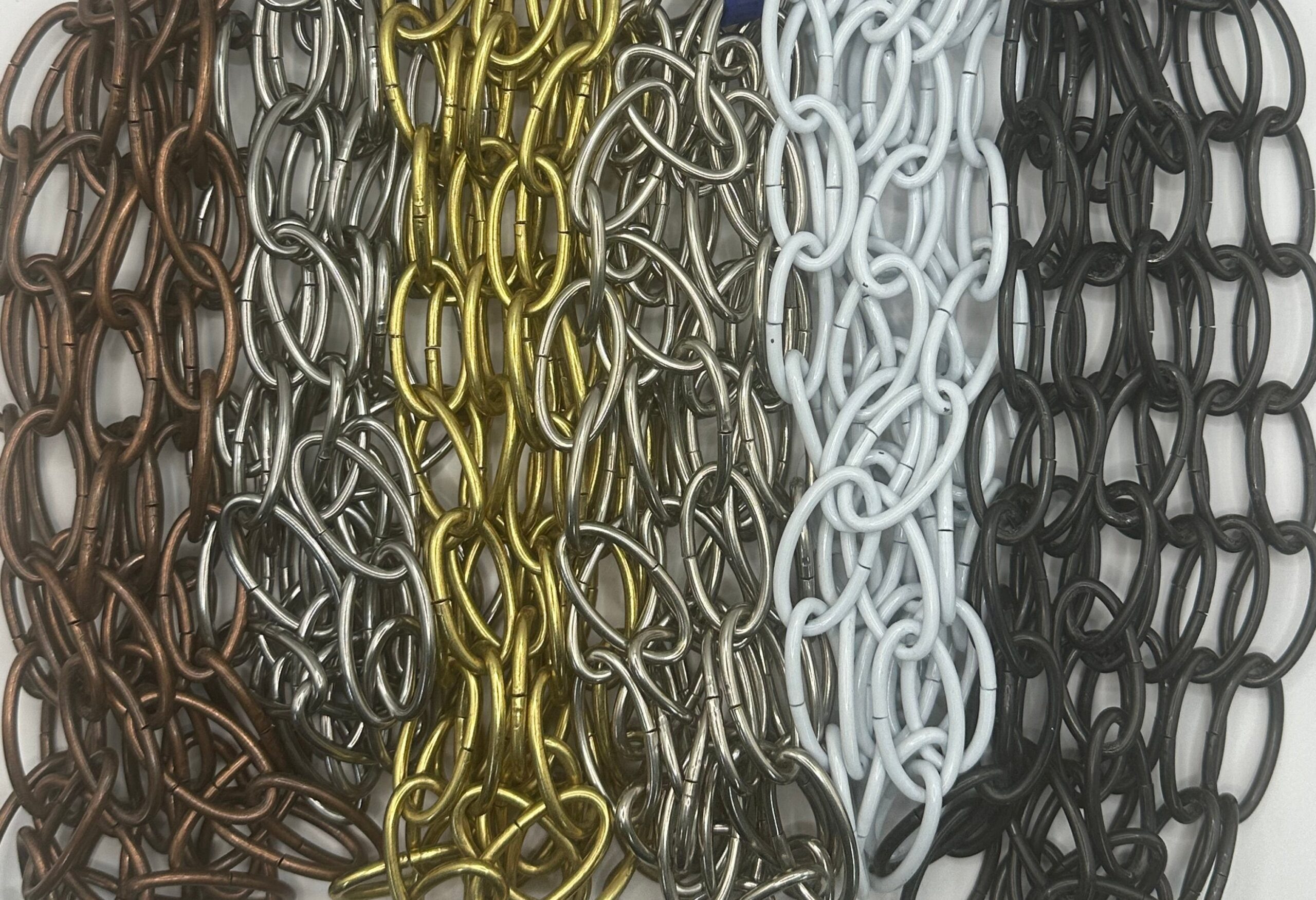 White Decorative Oval Chain - Image 2
