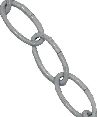White Decorative Oval Chain - Image 3