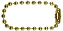 No.3 (2.4mm) Electrobrassed Steel Ball Key Chains - Image 2