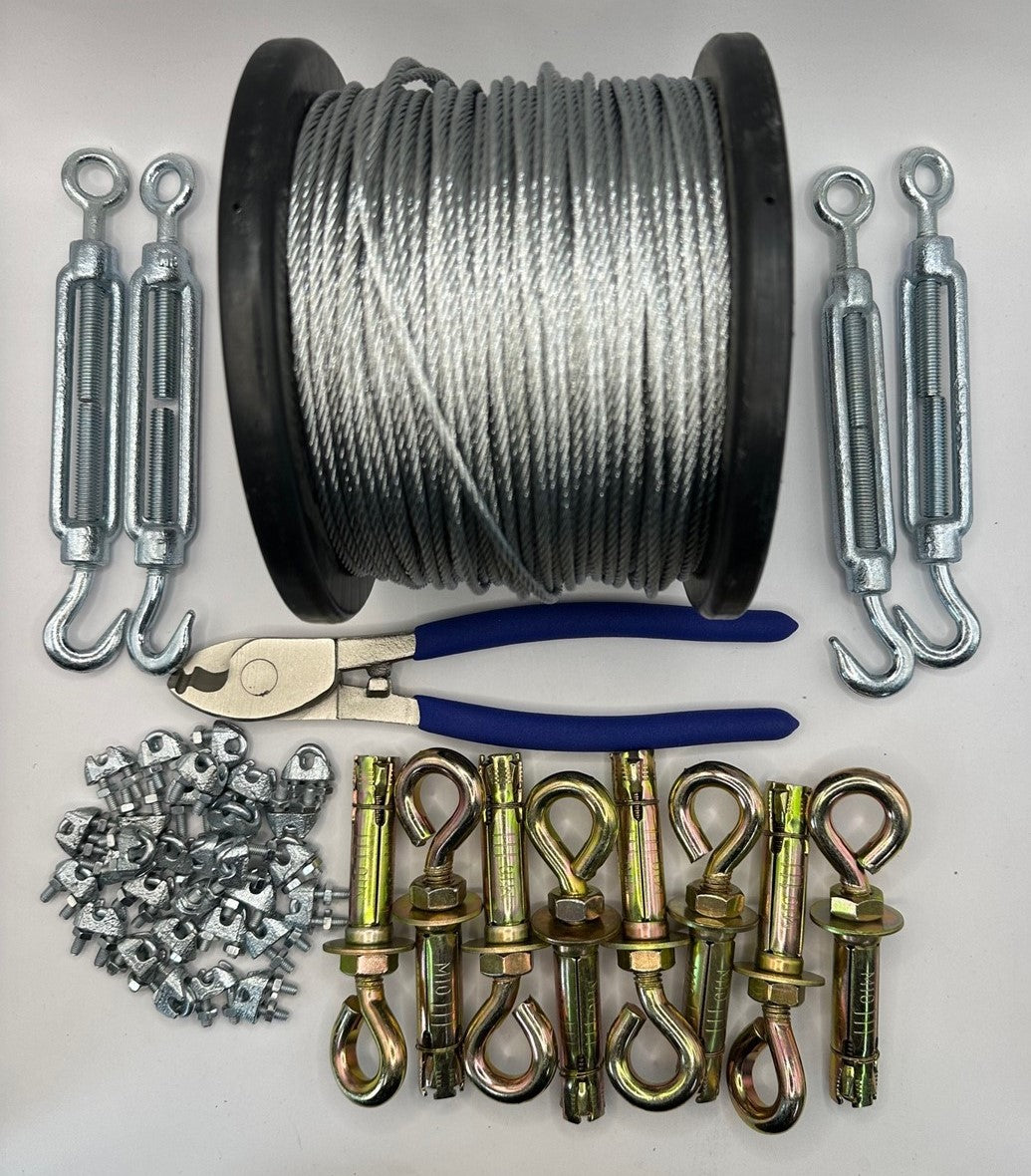 Catenary Wire Rope Kit - Large Eye Bolt Kit -30m - Image 2