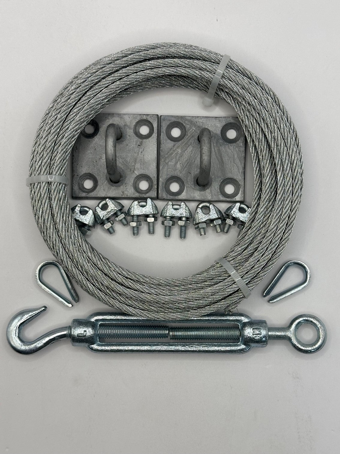 Stainless Steel Catenary Wire Rope Kit - Small Eye Plate Kit - 5m - Image 2