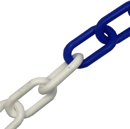 Blue and White Plastic Chain by the metre (Maximum Length 25m) - Image 2